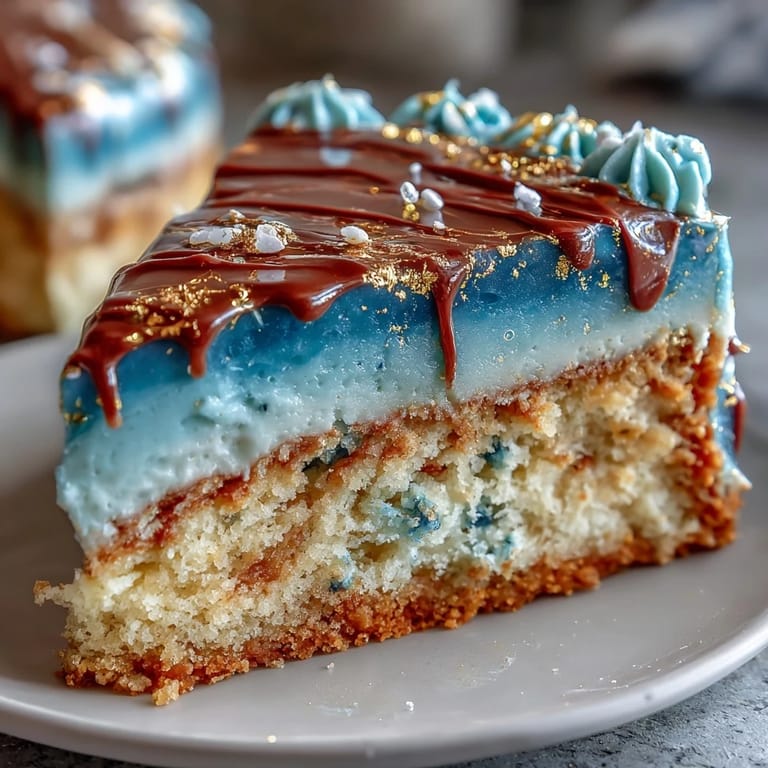 Dark blue and gold ombre graduation cake featuring smooth buttercream frosting and elegant metallic accents, ideal for a memorable celebration.