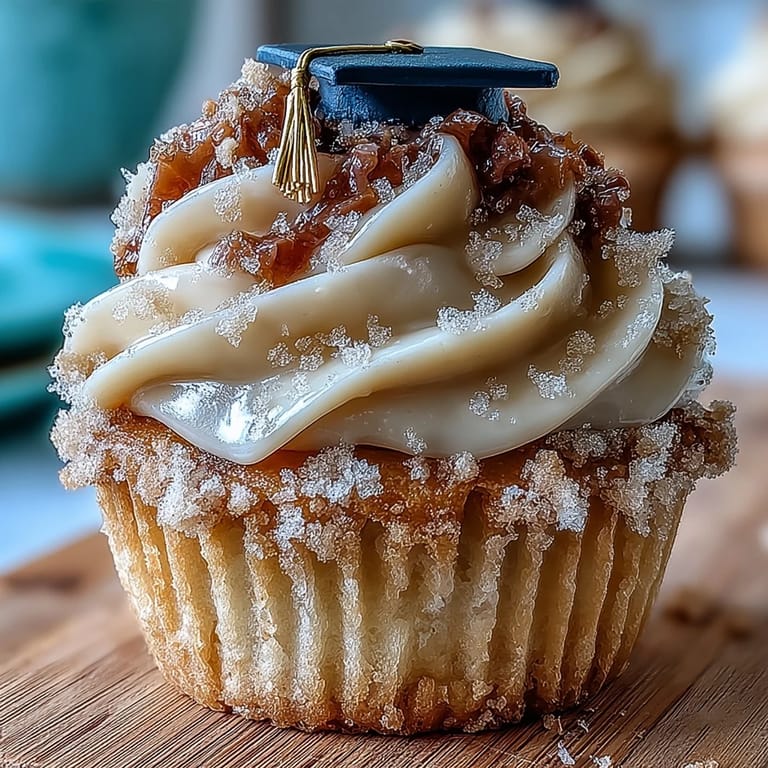 Enjoy these delightful graduation cupcakes featuring adorable handmade fondant caps.
